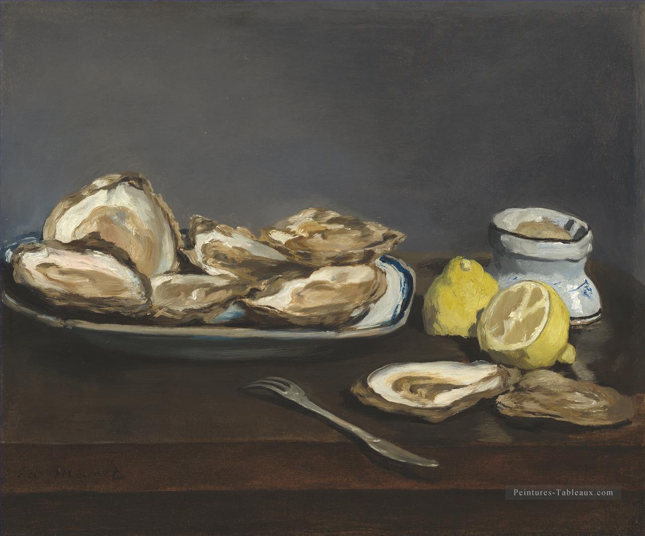 Huîtres Édouard Manet Peintures à l'huile